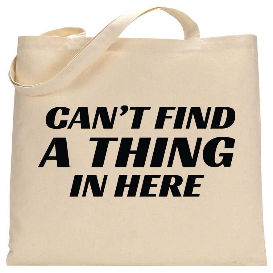 Tstars Funny Mom Canvas Tote Bag for Women New Mommy Gifts Everyday Bags Tote Bag Can't Find