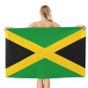WOLEN Flag of Jamaica Beach Towel Oversized Soft Absorbent Beach Towel 32x52in view 2