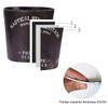 Dustbins PU Leather Wastebasket European Retro Trash Can Recycling Bin Waterproof Garbage Can Dustbin Without Lid for Home or Office Waste Recycling (Color : B) (C) view 3
