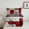 Erosebridal 4 Pieces, 2 Deer Bear Comforter + 2 Pillow Cases, Twin Size view 4