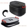 thalo Bathroom Waste Bin Portable Trash Can Round Car Trash Can Bathroom Trash Can Kitchen Office Trash Can Waste Paper Basket Can Be Easily Loaded and Unloaded Kitchen Garbage Bin (Size : A) view 3