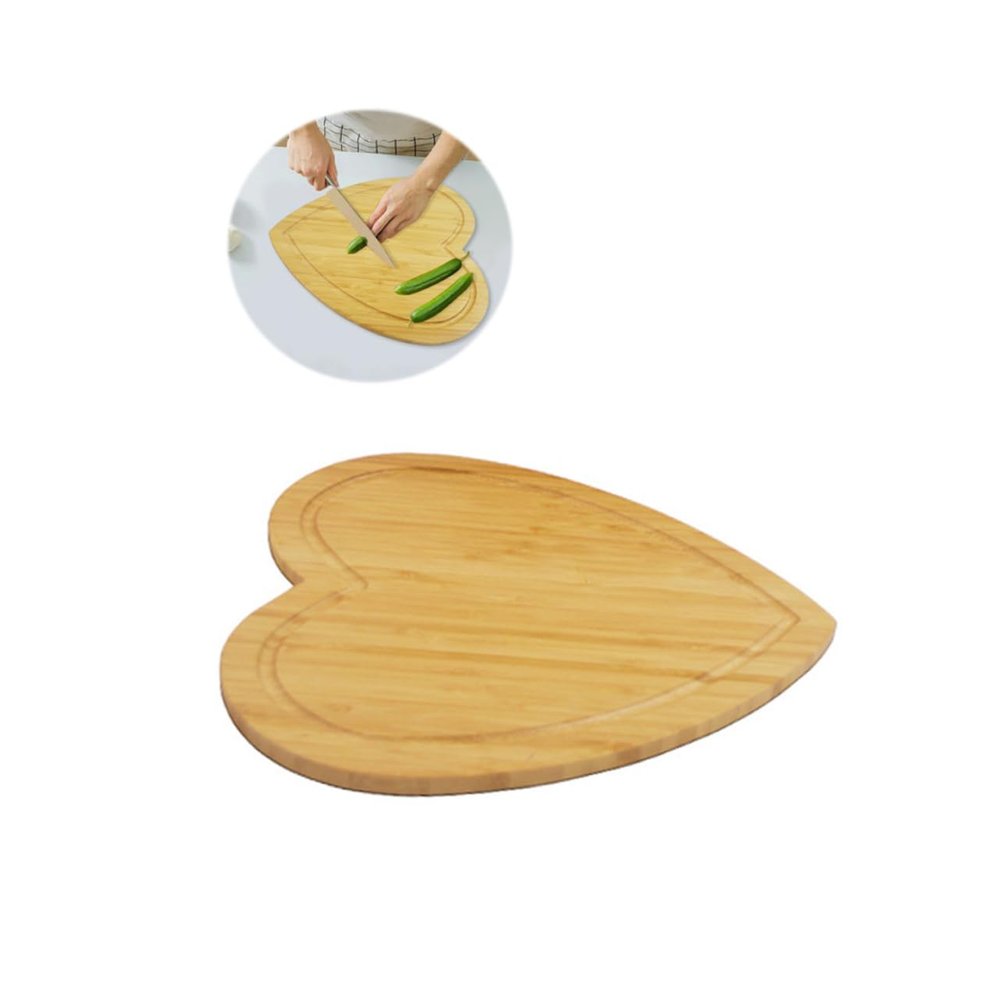 LEIXIUSM wood chopping block heart shaped charcuterie board wood chopping boards small chopping board steak plate Wood pastry board cake platter bamboo cheese board food Delicatessen Wooden