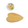 LEIXIUSM wood chopping block heart shaped charcuterie board wood chopping boards small chopping board steak plate Wood pastry board cake platter bamboo cheese board food Delicatessen Wooden view 1