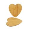 LEIXIUSM wood chopping block heart shaped charcuterie board wood chopping boards small chopping board steak plate Wood pastry board cake platter bamboo cheese board food Delicatessen Wooden view 3