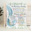 Ploto Personalized Hi Mommy and Daddy Blanket from Baby Bump, I Know I'm Just A Little Bump, Custom Elephant Baby Blanket, Gift for New First Mom to Be, for Pregnancy Mom view 1