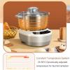 220V Stainless Steel Dough Maker, 5L/7L Dough Flour Mixer Machine, Dough Kneading Machine with Ferment Function, Electric Stand Dough Mixer Bread Proofer with Timing &touch Panel for Home Baking (7L) view 3