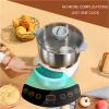 220V Stainless Steel Dough Maker, 5L/7L Dough Flour Mixer Machine, Dough Kneading Machine with Ferment Function, Electric Stand Dough Mixer Bread Proofer with Timing &touch Panel for Home Baking (7L) view 4