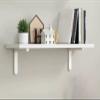 Floating Shelf White 60cm 80cm 90cm 100cm 120cm 150cm 160cm 180cm 200cm, Wood Wall Mounted Shelves for Kitchen, Under Tv, Kids Bedroom, Laundry Room and Closet ( Color : 4 Pack , Size : WxL 8x35.4in/2 view 1