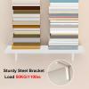 Floating Shelf White 60cm 80cm 90cm 100cm 120cm 150cm 160cm 180cm 200cm, Wood Wall Mounted Shelves for Kitchen, Under Tv, Kids Bedroom, Laundry Room and Closet ( Color : 4 Pack , Size : WxL 8x35.4in/2 view 3