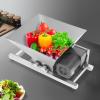 4L Large Electric Food Fruit Vegetable Grinder Hopper Portable 1600RPM Stainless Steel Fruit Scratter Pulper Apple Pear Potato Crusher Machine for Cubed Fruits, Bread, And Brown Sugar view 2