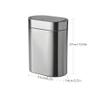 Bathroom Waste Bin Hangable Stainless Steel Indoor Trash Can with Top Cover Can Be Used in Kitchen Bathroom Living Room Office Narrow Place Kitchen Garbage Bin view 2