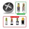 BmXauz 600/900W Juicer Replacement Cross Extractor Stainless Steel Blade Base Compatible for NutriBullet Blender Include 6 Fins Blade Blender view 4