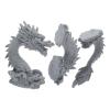 Alipis Sandstone Dragon Figurine Three-Part Chinese Dragon Desktop Decor for Home and Garden Aesthetic for Festivals and Celebrations view 1