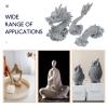 Alipis Sandstone Dragon Figurine Three-Part Chinese Dragon Desktop Decor for Home and Garden Aesthetic for Festivals and Celebrations view 3