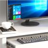 YSUEFIJO Office Small Computer Desk, Writing Study Work Table, Gaming Table Corner Desk, Space Saving Computer Table, with Keyboard Tray and Shelf, Modern Writing Table PC Desks view 3