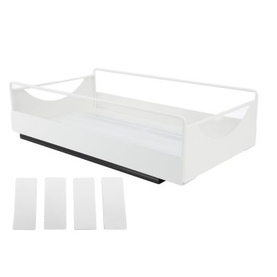 Pull Out Cabinet Organizers and Storage, Slide out Shelf for Kitchen Cabinet Sliding Wire Basket Drawers for Closet(A-White)