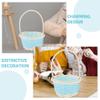 6 Pack Woven Small Storage Wedding Candy Decorative with Handle view 2
