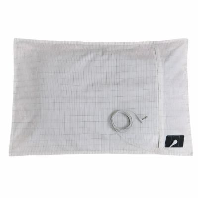 CurcKua Grounding Mat Earthing UK Silver Conductive Earthing Mat with 180inch Grounding Wire Grounding Sheet Foldable Earthing Sheets Breathable Grounding Bed Sheet for Better Sleep 20 * 30 inch