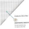 CurcKua Grounding Mat Earthing UK Silver Conductive Earthing Mat with 180inch Grounding Wire Grounding Sheet Foldable Earthing Sheets Breathable Grounding Bed Sheet for Better Sleep 20 * 30 inch view 4