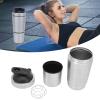 Cyrank Stainless Steel Shaker Bottle with Scale, Protein Shaker Bottle view 2
