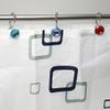Hemobllo 12pcs Double Glide Hooks Shower Curtain Decorative Rhinestones Stainless Steel for Easy Swapping of Curtains and Liners for Modern and Traditional Bathrooms view 3