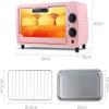 CYZJPRVN Mini Oven 9L, Air Fryer, Convection Toaster Oven, 0-230C, 60 Min Timer, 3 Shelves, Stainless Steel Heating, 3 Accessories, Ideal for Caravans & Dormitories view 4