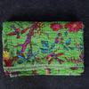 GDONLINE Beautifull Indian Handmade Stitched Pure Cotton Bohemian Bird Print Kantha Quilt Beach Blanket Boho Queen/Twin Bedspread Home Dorm Decor Bedding Throw (Parrot Green, Baby 60" x 40 ") view 2