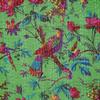 GDONLINE Beautifull Indian Handmade Stitched Pure Cotton Bohemian Bird Print Kantha Quilt Beach Blanket Boho Queen/Twin Bedspread Home Dorm Decor Bedding Throw (Parrot Green, Baby 60" x 40 ") view 4