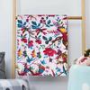 GDONLINE Handmade Bohemian Bird Print Cotton Kantha Quilt Beach Blanket Hippie Bedspread for Living Room Home Dorm Decor Bedding Throw (White, Queen 90" x 108") view 3