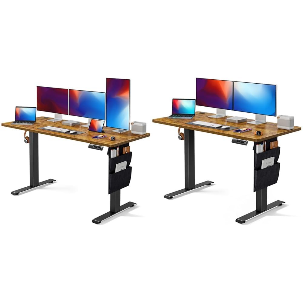 Marsail Standing Desk Adjustable Height,55x24 Inch Electric Standing Desk & Standing Desk Adjustable Height,48x24 Inch Electric Standing Desk, Stand up Desk
