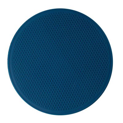 Silicone Trivet Mat, Silicone Mat for Countertop Silicone Pot Holders Silicone Spoon Rest Pot and Pan Protectors(Blue)