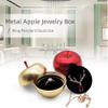 FSwinder Beautiful Apple Ring Necklace Box with Jewel Heart Gift, Double-layered,Gifts for Girlfriend, Women, Mom, Gifts Idea on Wedding Christmas,Valentine's Day,Mother's Day, Birthday (Gold) view 3