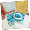 Ciieeo 1pc Non- Bath Mat Water Absorbent Decorative Floor Mat for Bathroom Kitchen and Living Room and Practical Plank Design view 2