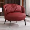 ESRADA Mid-Century Modern Style High Back Chair, Upholstered Living Room Chair with Lumbar Cushion, Metal Frame for Bedroom Sunroom, Reading Armchair z view 1