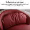 ESRADA Mid-Century Modern Style High Back Chair, Upholstered Living Room Chair with Lumbar Cushion, Metal Frame for Bedroom Sunroom, Reading Armchair z view 4
