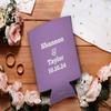 Engagement Party Favor For Women Have Hold Keep Drink Cold Names & Date 2-Pack Personalized Can Drink Thermocoolers Lavender view 2