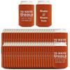 Personalized Wedding Favor Have Hold Keep Drink Cold Names & Date 96-Pack Personalized Can Drink Sleeves Coolers Burnt Orange view 1