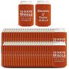 Personalized Wedding Favor Have Hold Keep Drink Cold Names & Date 96-Pack Personalized Can Drink Sleeves Coolers Burnt Orange view 4