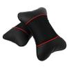 PartyKindom 2pcs Car Neck and Waist Support Pillow Ergonomic Headrest Cushion for Enhanced Comfort All Seasons for Driving and Travel view 1
