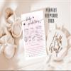 Your Main Event Prints 50 Baby Predictions Cards - Minimalist - Baby Shower Game, New Mom & Dad Card, New Parent Message Advice Book, Fun Party (Pink) view 2