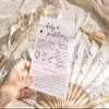 Your Main Event Prints 50 Baby Predictions Cards - Minimalist - Baby Shower Game, New Mom & Dad Card, New Parent Message Advice Book, Fun Party (Pink) view 3