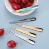 ONUIFIKE Silverware Set, 1/4/6/8/10 Pieces Creative Stainless Steel Fruit Forks, Multifunctional Dual-purpose Cake Forks, Dessert Spoons, Integrated Spoons And Forks, Home Cutlery Flatware Set (Colo view 4