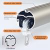 YAVVAY Light Luxury Curtain Track, Room Partition Curtain Rod, Wall-mounted Curtain Rail System With Silent Pulleys, Invisible End Caps, Stylish And Simple(Blue -1,400cm/13.1ft(4 * 100cm)) view 2