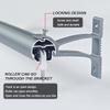 YAVVAY Light Luxury Curtain Track, Room Partition Curtain Rod, Wall-mounted Curtain Rail System With Silent Pulleys, Invisible End Caps, Stylish And Simple(Blue -1,400cm/13.1ft(4 * 100cm)) view 4