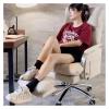 Luo Yi - CN Managerial Chairs, Mobile White Office Chair Desk Computer Lounges Dining Gaming Desk Chair Garden White Chaise De Bureau Office Furniture (Color : B) view 3