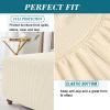 JACOJE Velvet Ottoman Cover Rectangular Stretch Square Ottoman Covers Slipcover Rectangle Washable Foot Stool Cover Thick Storage Protector with Elastic Bottom(#10,70x70 cm) view 4