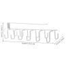 Alipis Kitchen Under Shelf Mug Hook Rack Sturdy Utensil Hanger for Coffee Mugs Spoons and Cooking Tools Elegant Design for Home Kitchen Organization view 3