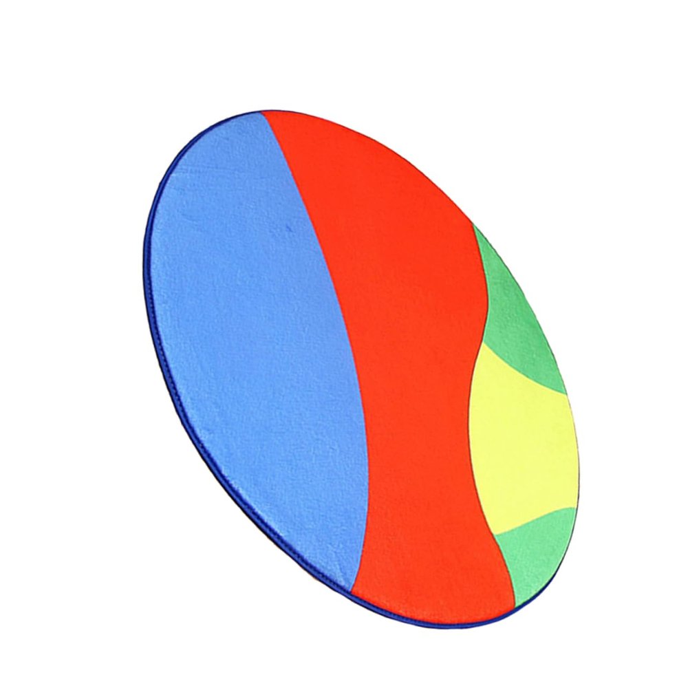OFFSCH 1pc Round Shape Floor Mat Polyester Door Mat for Home Hotel Shop Soft Non- Cushion Rug Comfortable Foot Carpet Entryway Accessory