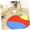 OFFSCH 1pc Round Shape Floor Mat Polyester Door Mat for Home Hotel Shop Soft Non- Cushion Rug Comfortable Foot Carpet Entryway Accessory view 2