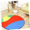 OFFSCH 1pc Round Shape Floor Mat Polyester Door Mat for Home Hotel Shop Soft Non- Cushion Rug Comfortable Foot Carpet Entryway Accessory view 4
